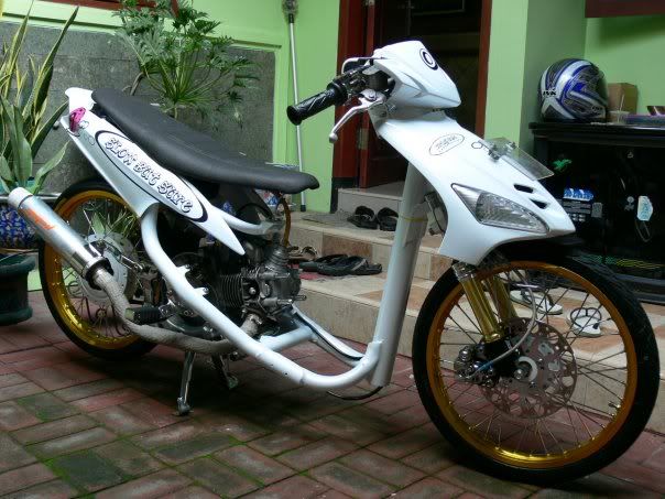 Modification Motorcycles Style motor drag bike