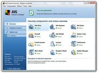 AVG AntiVirus Free 9.0.851a.3009 Rus(�� 22.07.2010) 