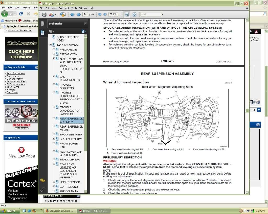 Nissan armada alignment issues #2