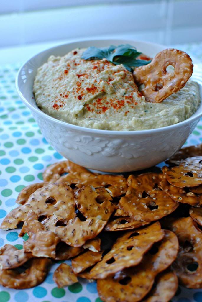 Hummus Recipe and Pretzel Crisps® Review Caitlin's Confections