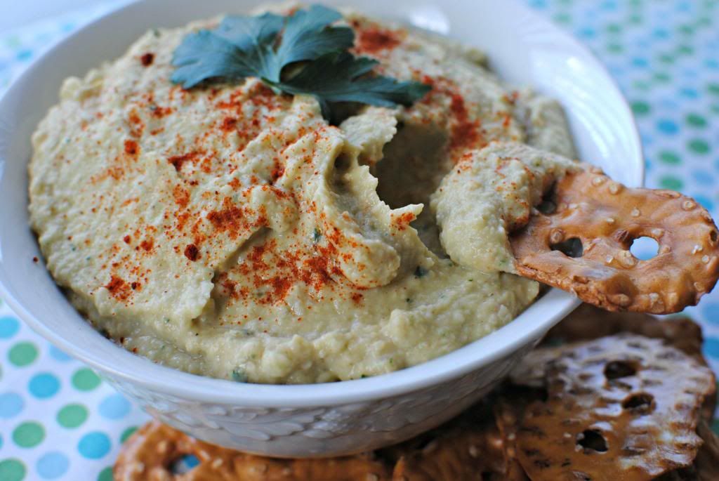 Hummus Recipe and Pretzel Crisps® Review Caitlin's Confections