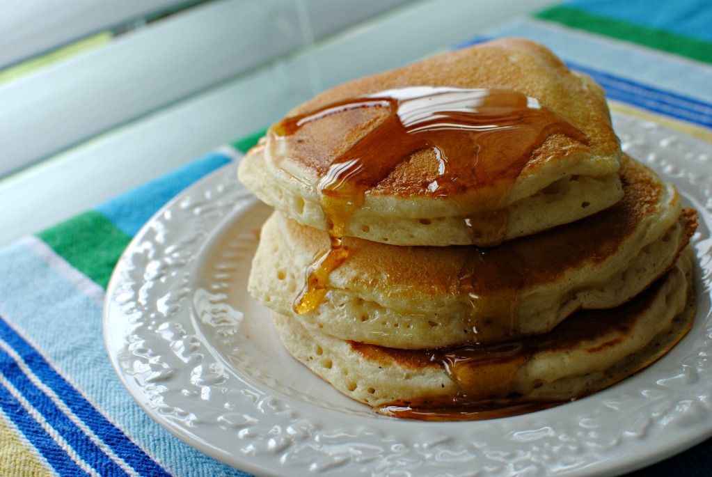 Buttermilk Pancakes with Agave Nectar and Syrup Caitlin's Confections