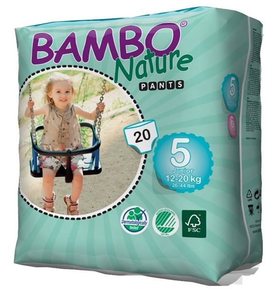 Tã Quần Cao Cấp Nhập Khẩu Từ Đan Mạch Bambo Nature Dành Cho Bé 12-20kg XL20