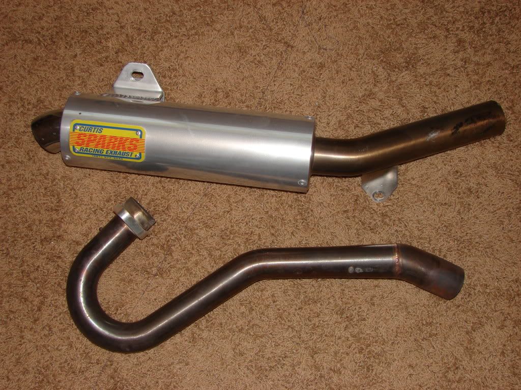 0405 Curtis Sparks Exhaust 220 shipped Honda TRX 450R