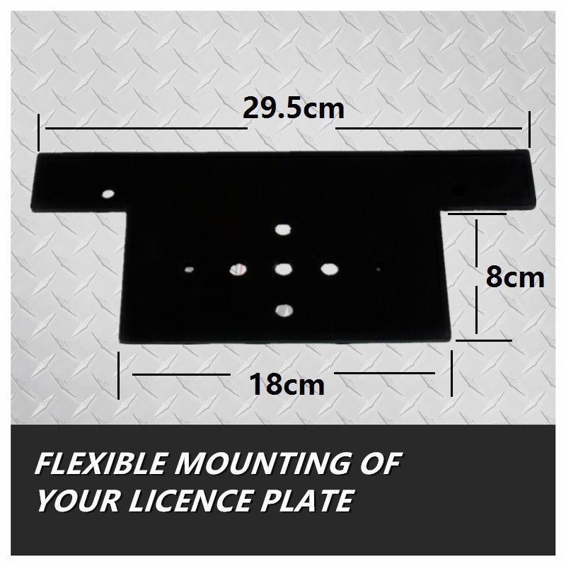 2 X FLEXIBLE NUMBER PLATE MOUNT TRAILER LICENCE PLATE MOUNT TRAILER