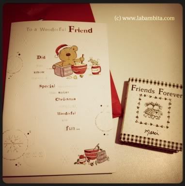 Special card and booklet of friendship quotes