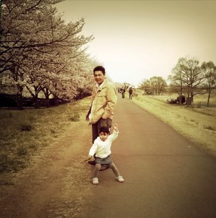 Enjoying the CHerry Blossoms