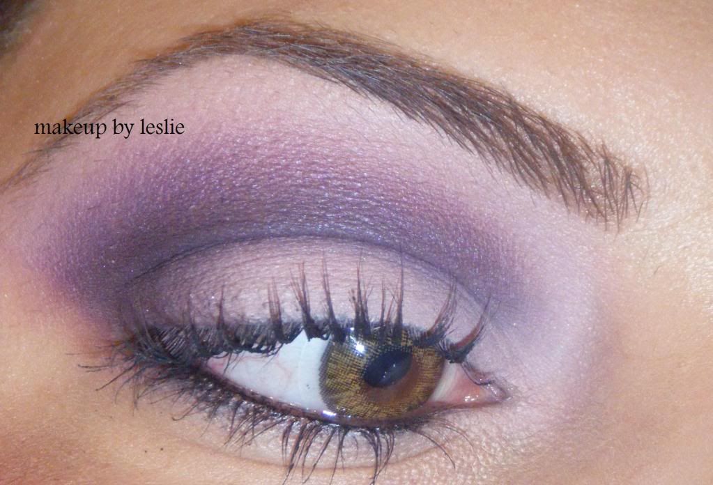 purple makeup. mac dark purple makeup look