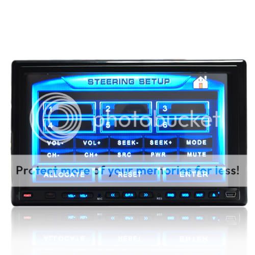 DOUBLE DIN 7 TOUCH SCREEN IN DASH CAR STEREO RADIO RDS  