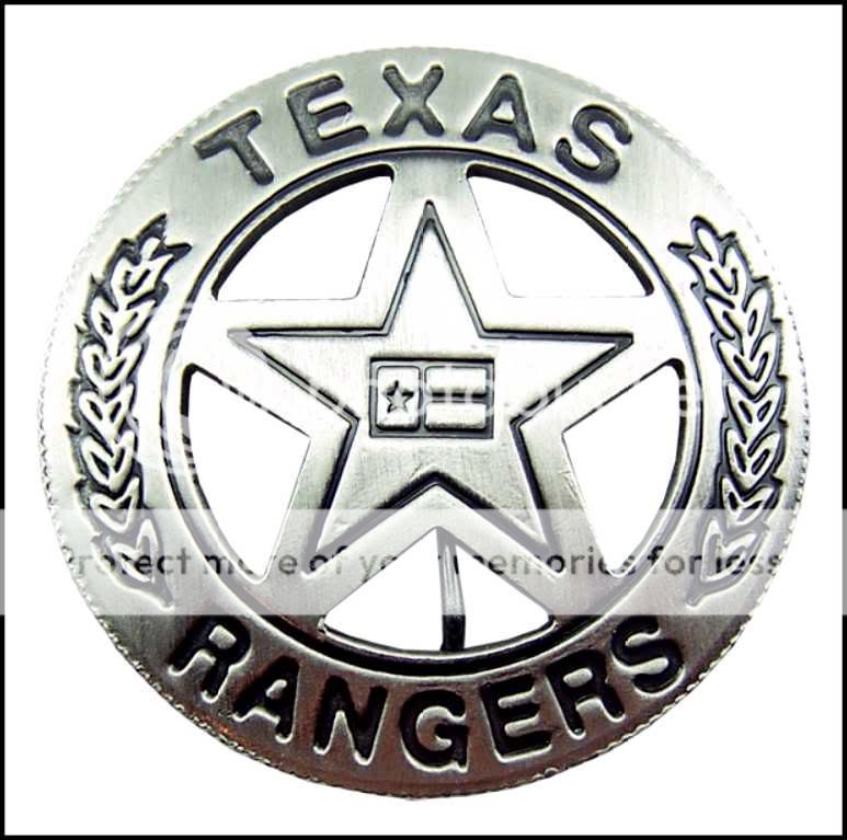 Replica Old West Texas Rangers Co B Badge Sass For Sale At GunAuction ...