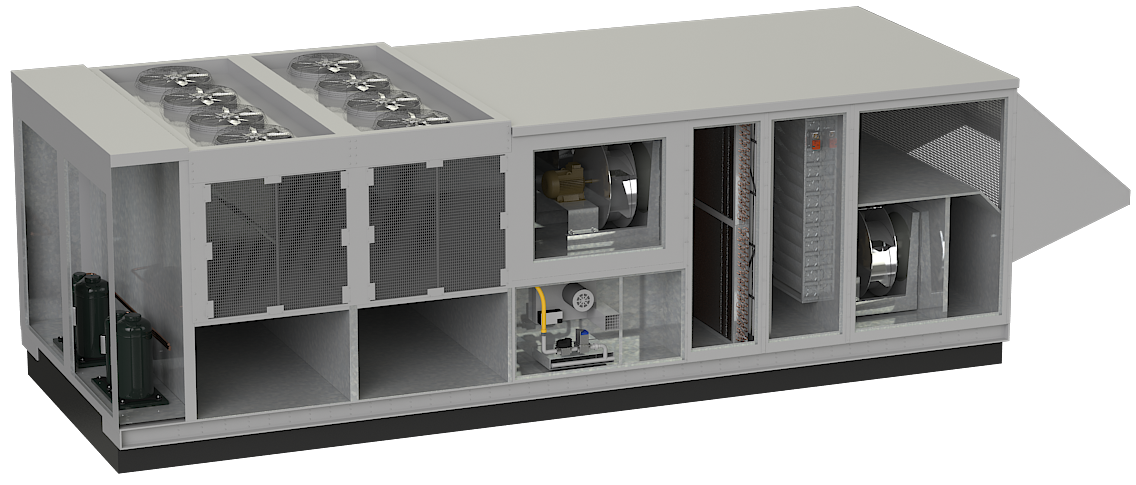 aaon rtu animation includes fans cooling gas heating cost $ 200 part 8064a